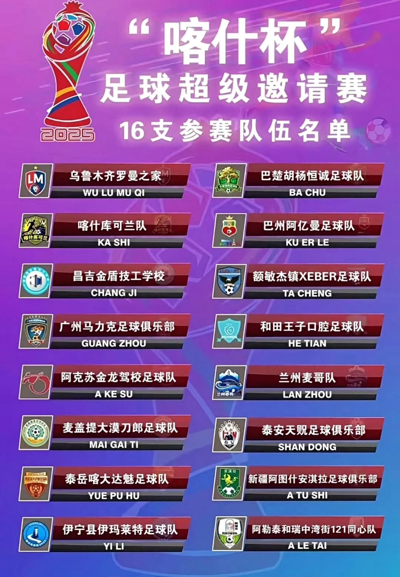 我评论了@主持人大王 的作品：
喀什杯参赛队伍