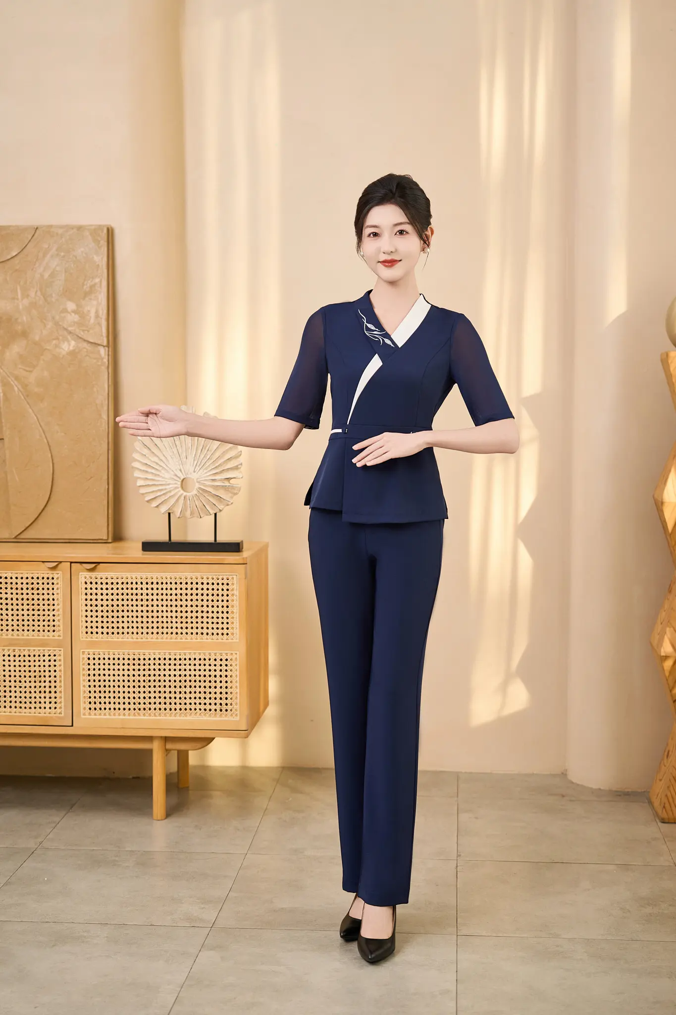 棠越足浴养生会所spa按摩工作服。 棠越女装旗舰店 棠越技师服 棠越服...