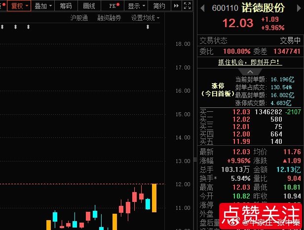 诺德股份600110📈涨停，恭喜耐心等待的朋友！[庆祝] ​​​