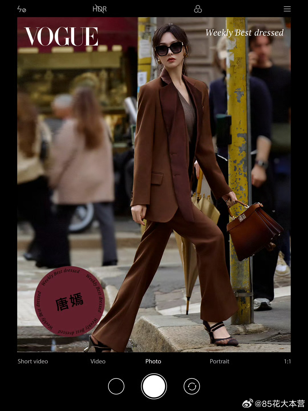VOGUE女明星一周最佳穿搭，唐嫣上榜！米兰时装周的FENDI西服套装！还得是时