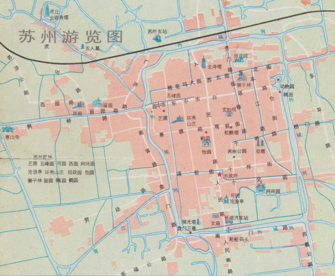 1987年苏州地图