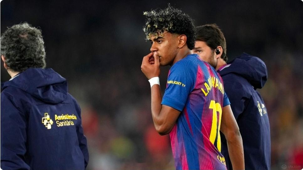 亚马尔伤停正式确定6到8周，世界杯小组赛出场时间已成未知数面对塞尔塔的比赛结束，