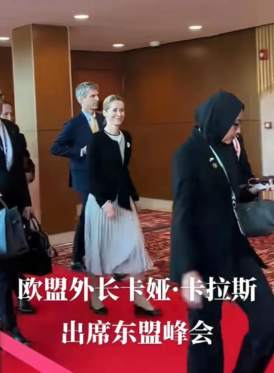 东盟峰会，现在搞大了，欧盟女外长卡斯拉、英国外长拉米，也来了！美国、俄罗斯外长，