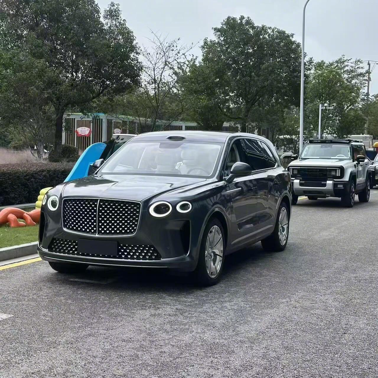 我去，这是哪家的新车！ 会不会是三蹦子啊？但三蹦子一般不会做这么细腻。 