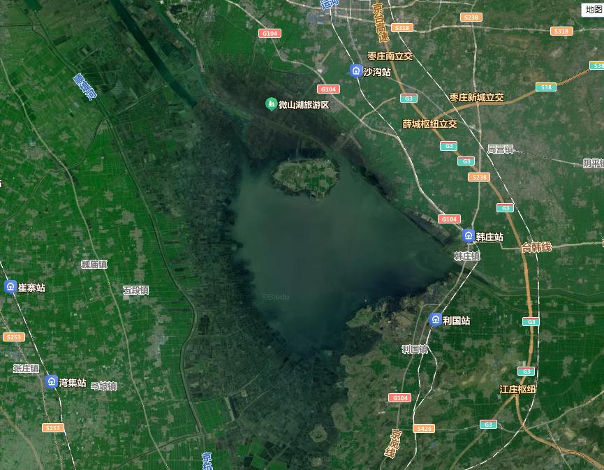 微山湖大片湖底都种地了？
以前不知道，光知道微山湖面积很大，是山东省面积最大的湖