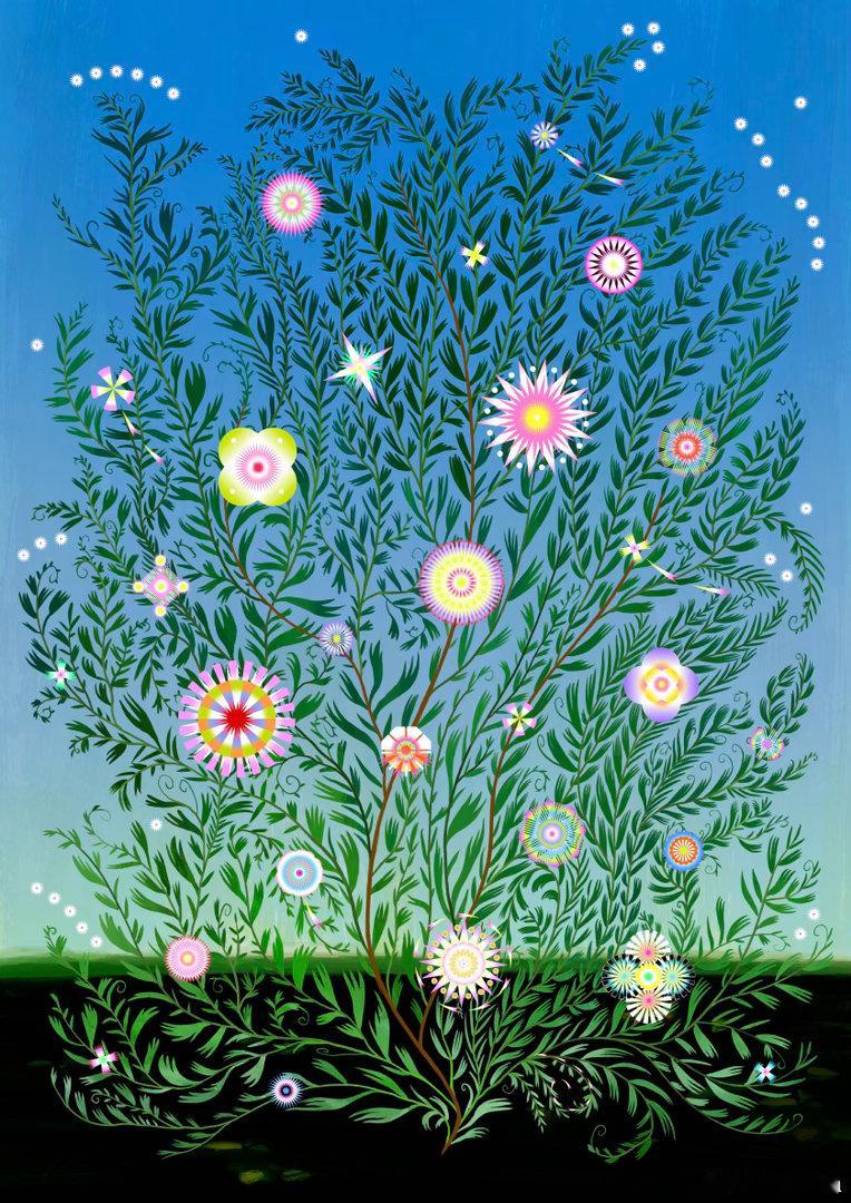 烟花插画