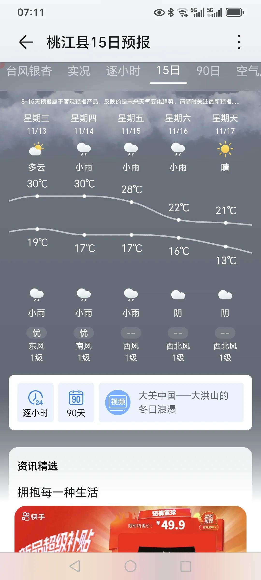 人呐，不能没良心。
王胖呀，你看看，老天爷都不帮你。
桃江的温度降不下来，你的烤