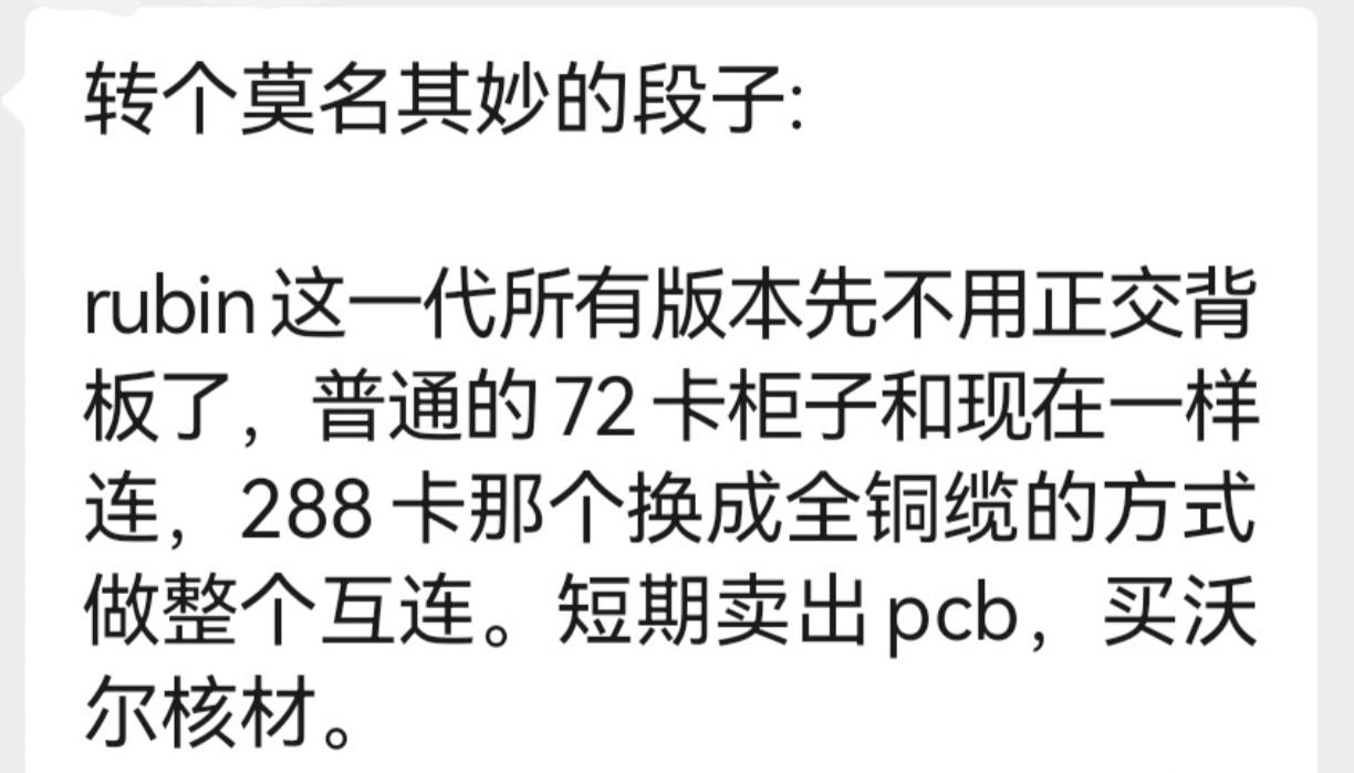 今天关于正交背板 市场咨询很多，我们和产业沟通，非常明确：
1、正交背板最难的技