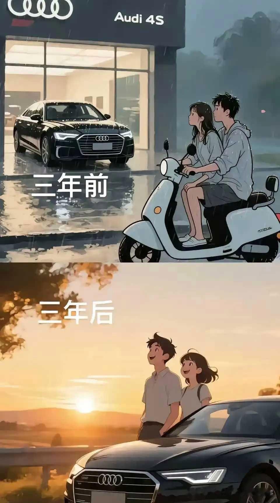 我老公梦寐以求的，莫过于一辆奥迪A6，顾虑太多，也就只是停留在梦想阶段。就算手头
