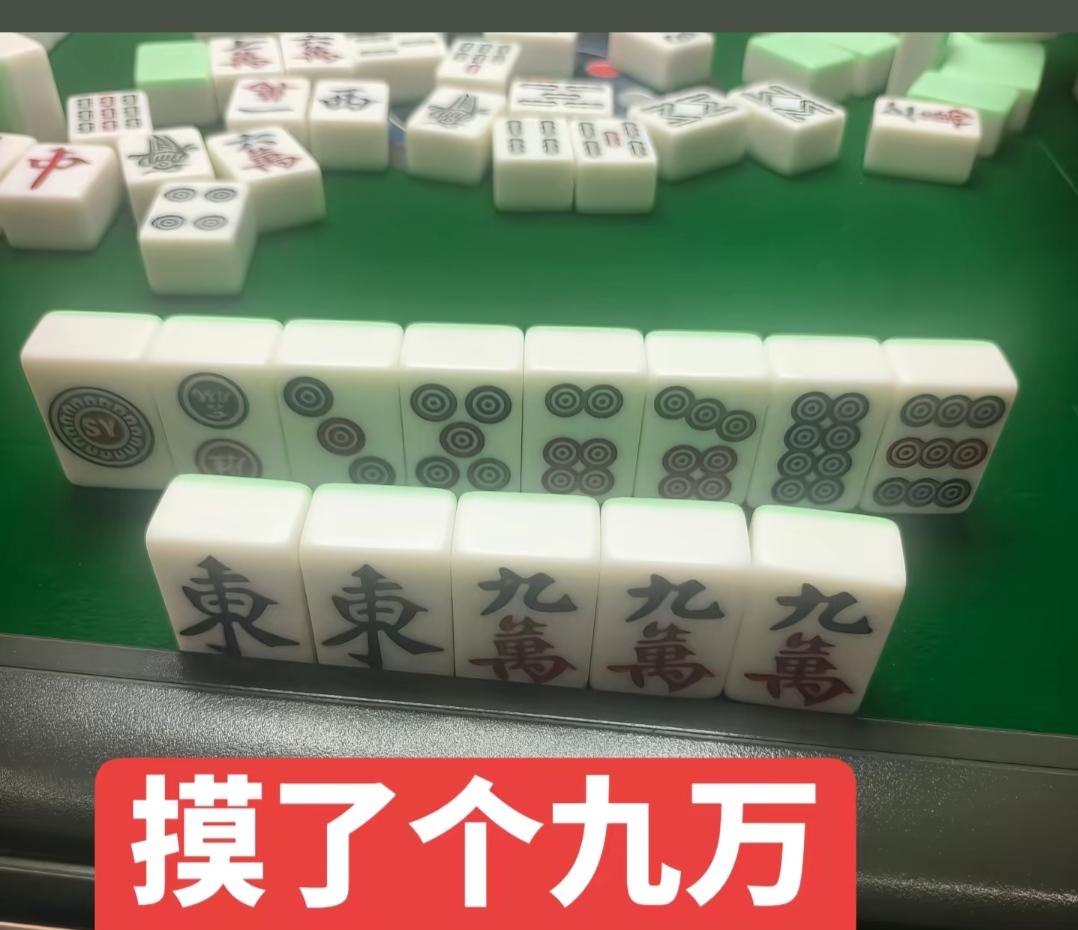 麻将桌上摸了个九万。这牌怎么打？应该打哪一张呢？有没有高人指点一下？[作揖][玫