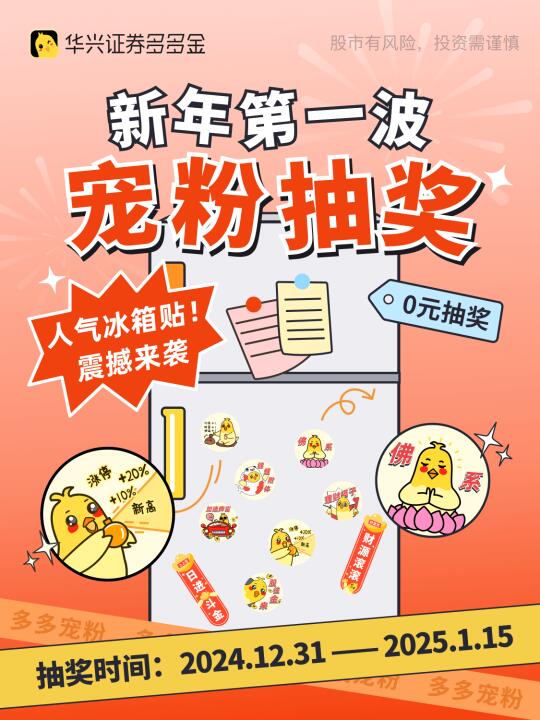 0元抽奖｜跟多多组搭子，限量冰箱贴带回家！