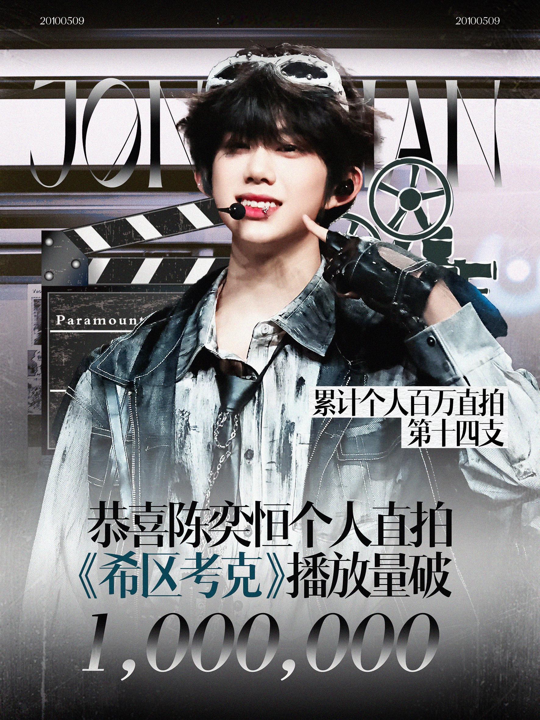 【陈奕恒】陈奕恒周扬 陈奕恒 < 希区考克 > B站单人直拍播放量破100w，这