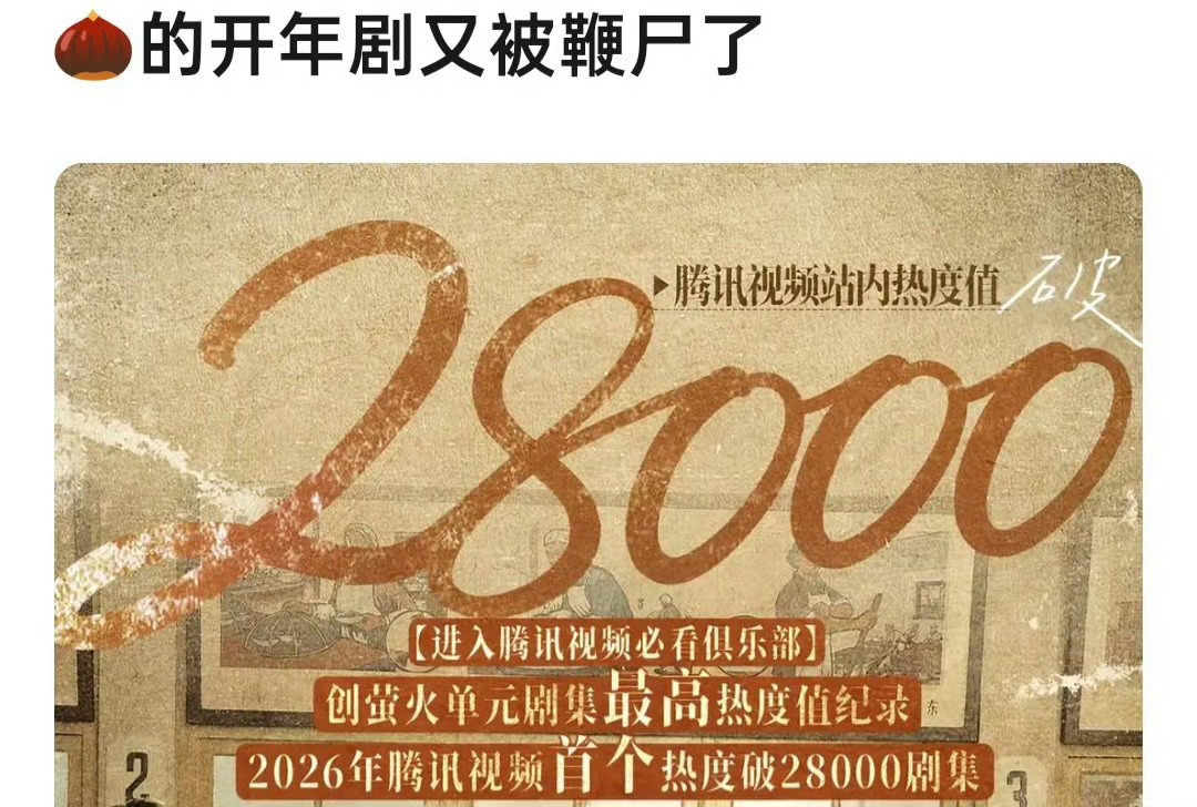 窝🌰开年大剧又被秒了