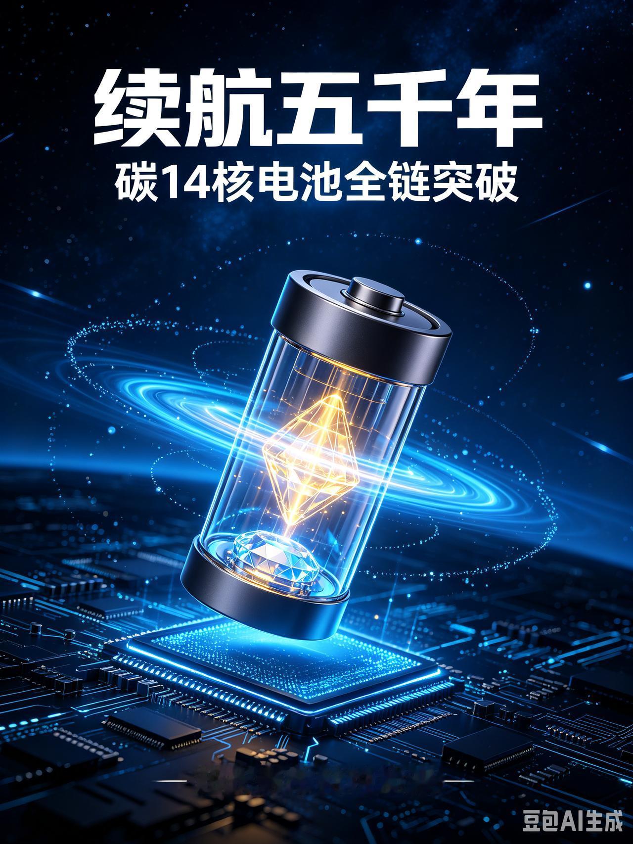 续航5730年！中国打通碳14核电池全产业链，欧美卡脖子时代结束

别再只盯着锂