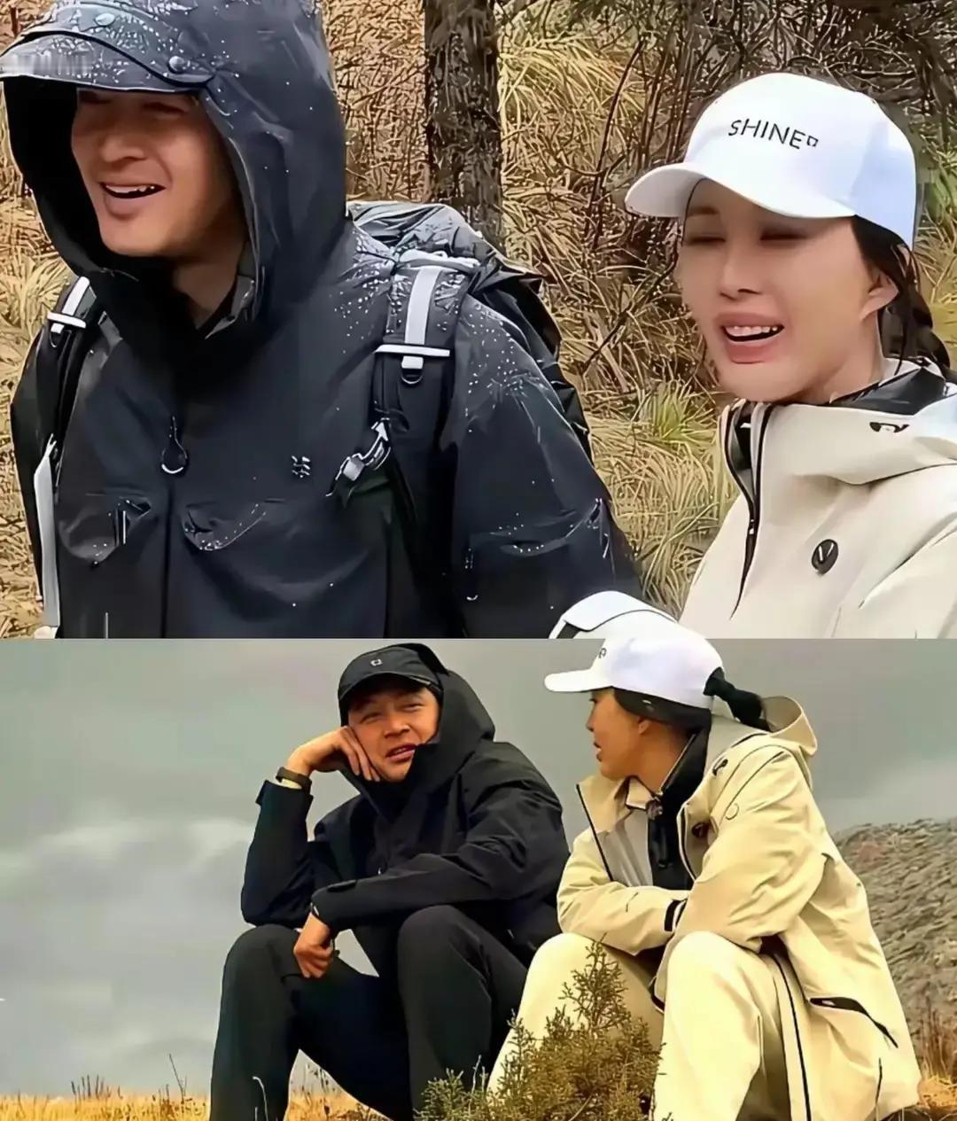 胡歌田朴珺爬山照疯传
 
田朴珺笑得像大学社团学姐，手搭胡歌背包，两人一路说段子