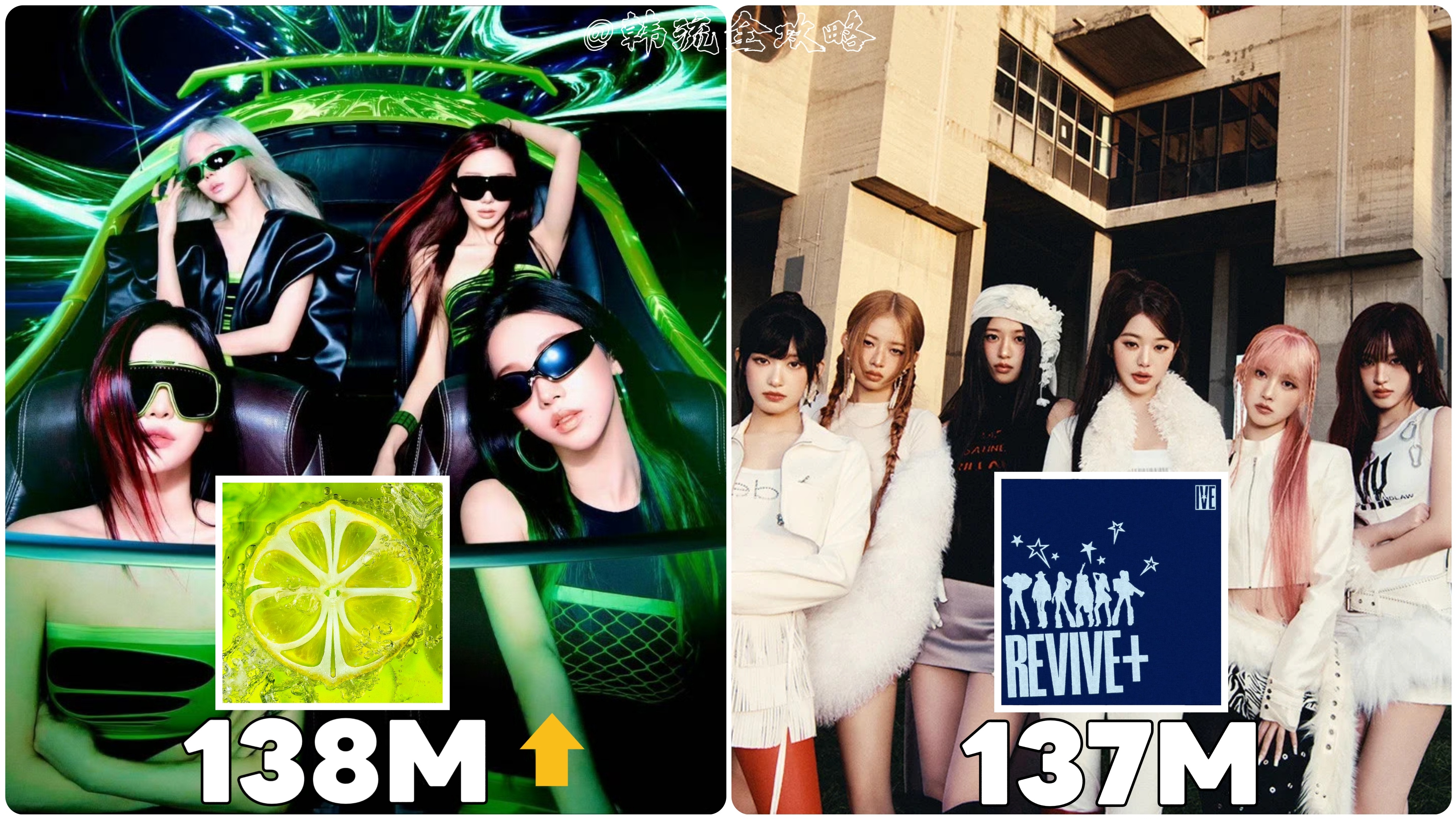 aespa《LEMONADE》 超过 IVE《REVIVE+》，成为2026年S