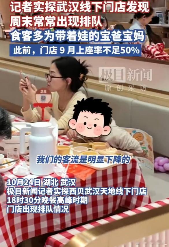 西贝闭麦后又开始排队了 西贝排队不是因为十一发的100块钱的代金券马上要到期了吗