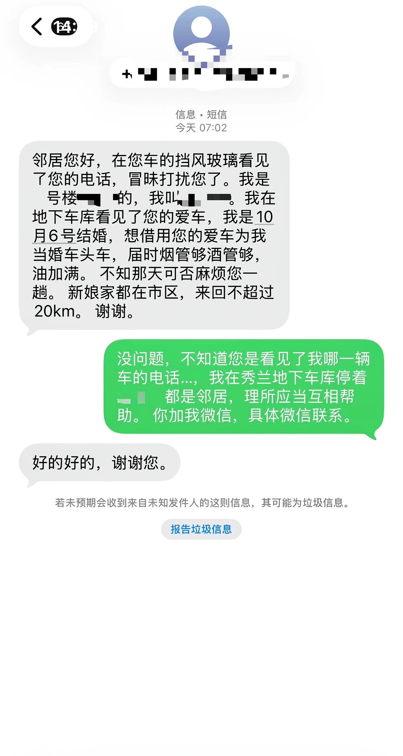 网上看的图婚礼头车就这么水灵灵的搞定了？[笑cry][笑cry][笑cry] ​