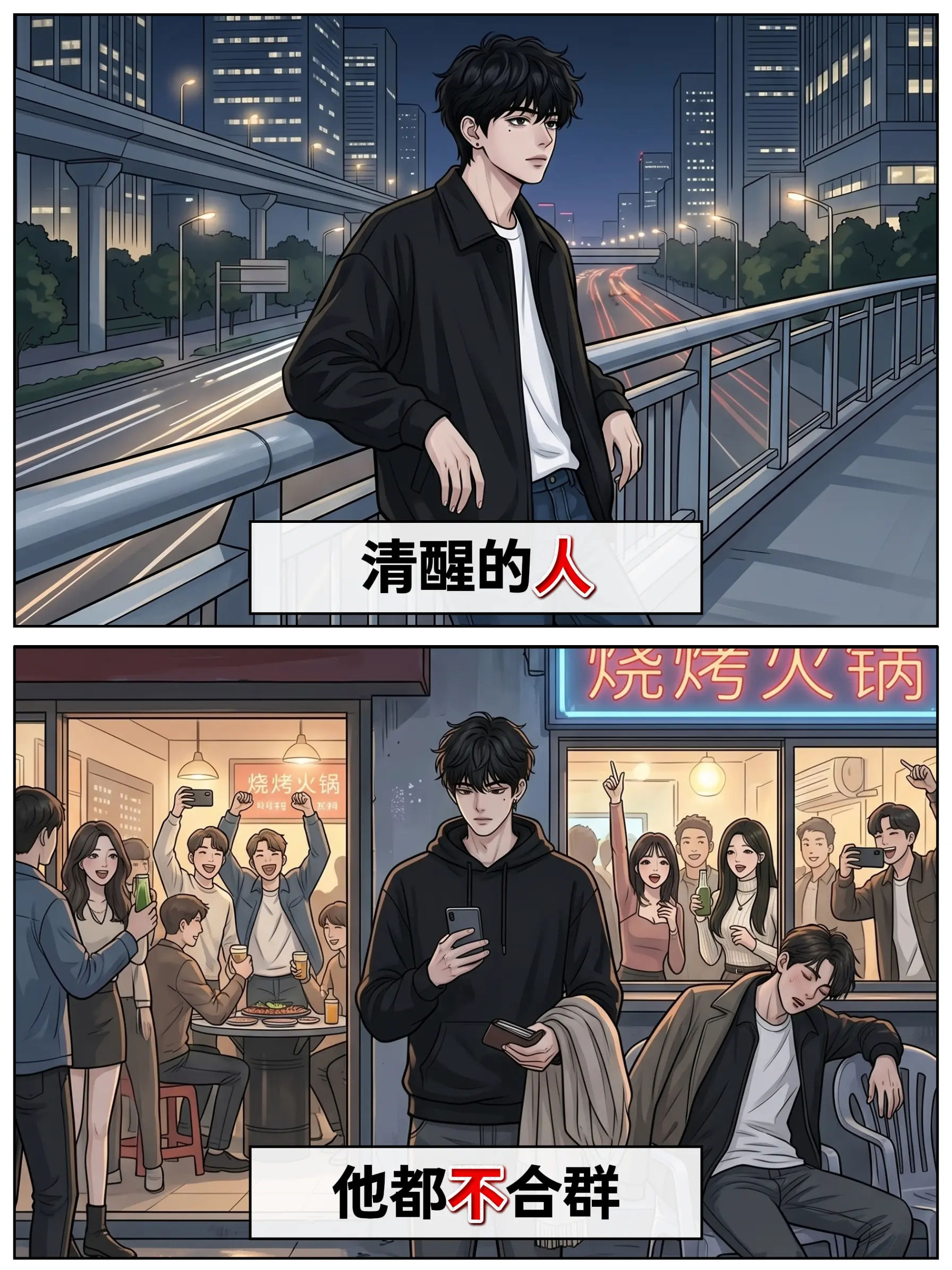 喜欢独来独往的人，大部分都是品行非常好的人。
