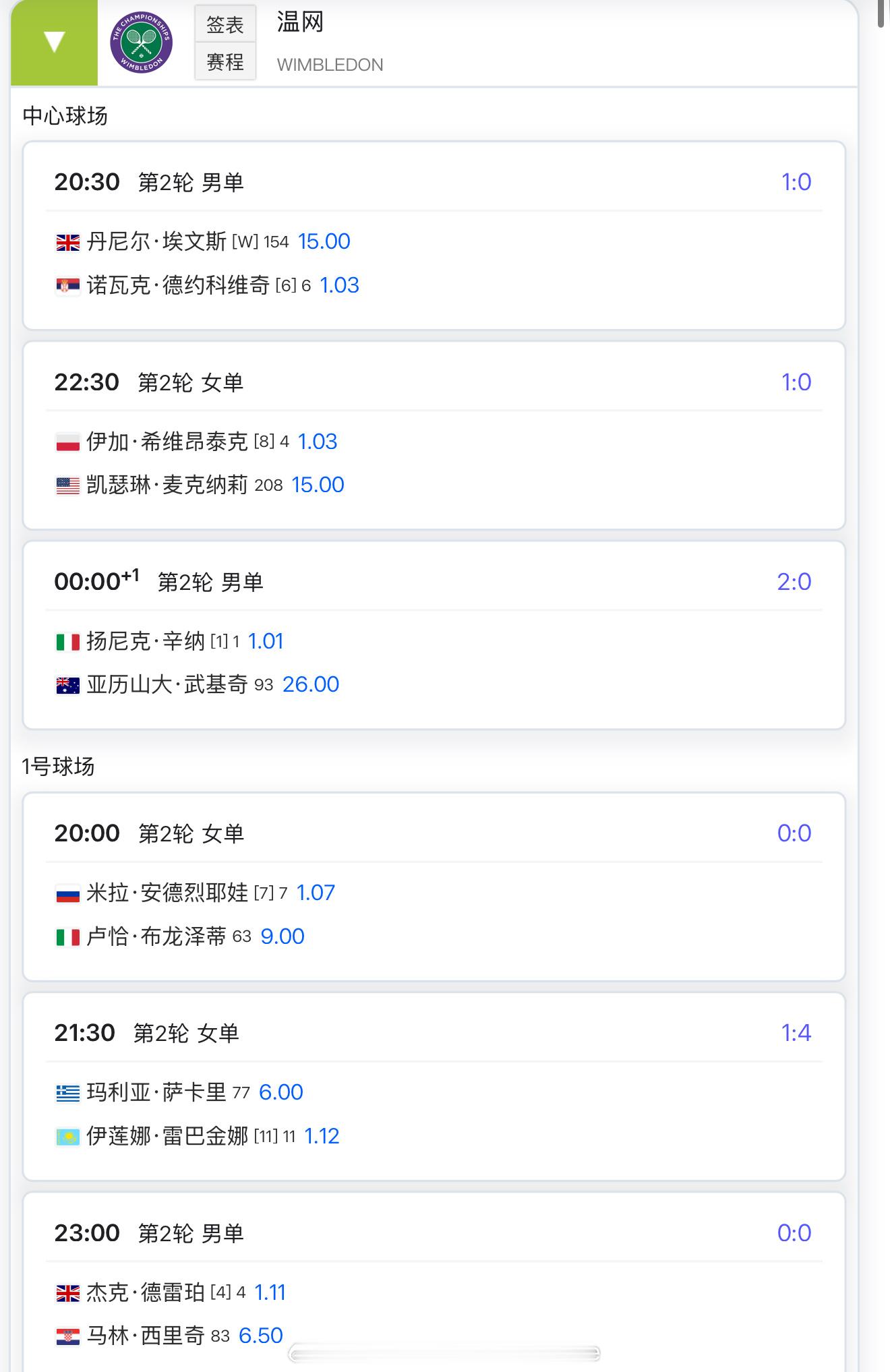 【7.3日温网第4日赛程】王欣瑜边疆球场18:00王欣瑜vs森梅兹（17号）18