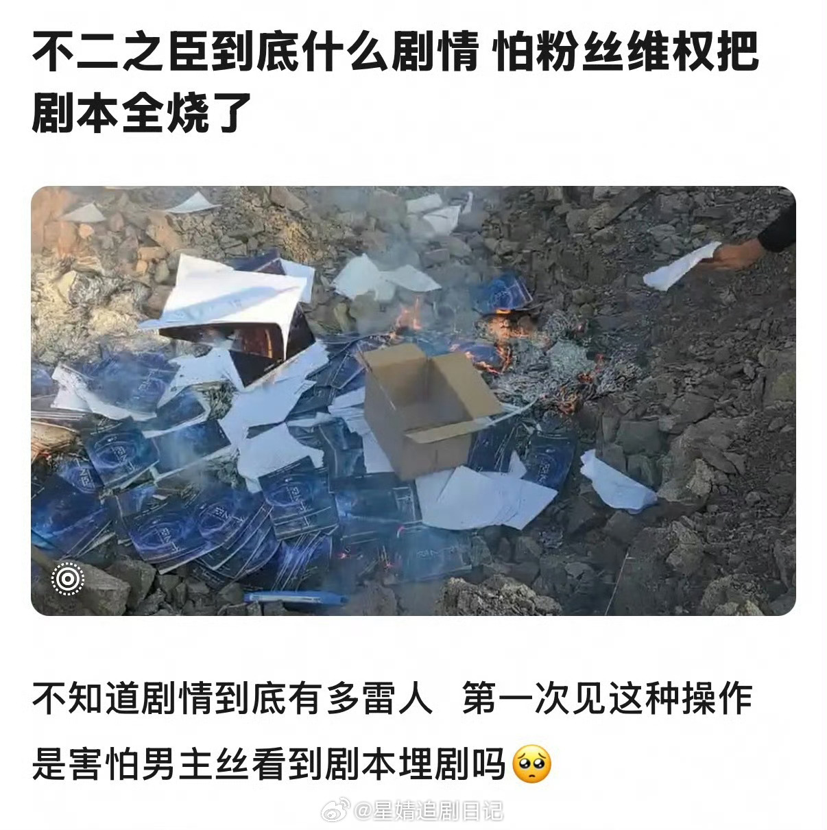 不二之臣剧组烧剧本？闹麻呢？目前的物料看下来…很浪费男女主配置这有用吗？目前敖瑞