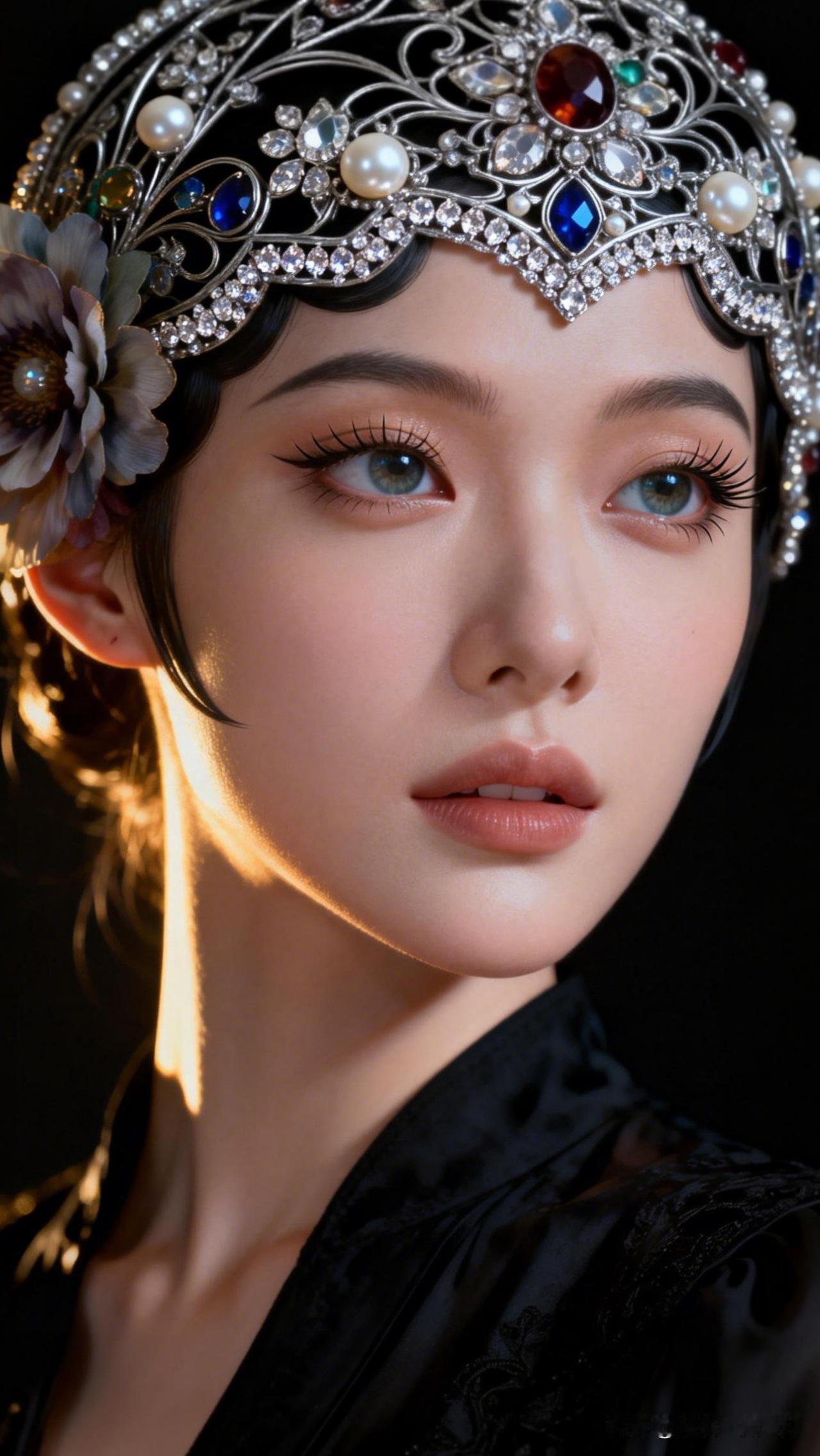 珠光宝气映红颜，古韵犹存。有哪些美女让人过目难忘？ 梦幻古风妆容，华丽珠宝头饰，