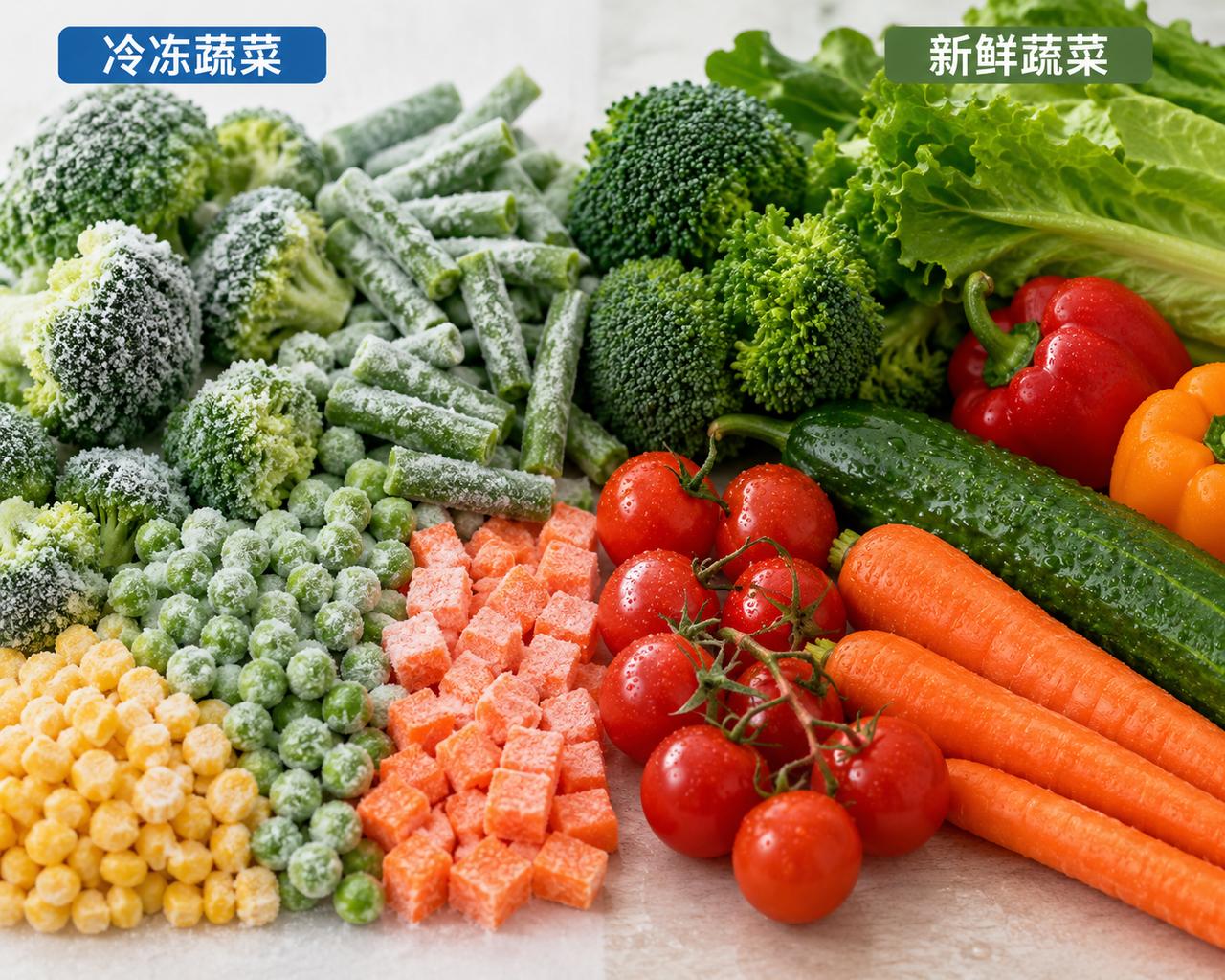 【冷冻蔬果比新鲜的更健康？别急着信】

原来冷冻蔬果比新鲜蔬果健康

最近网上有