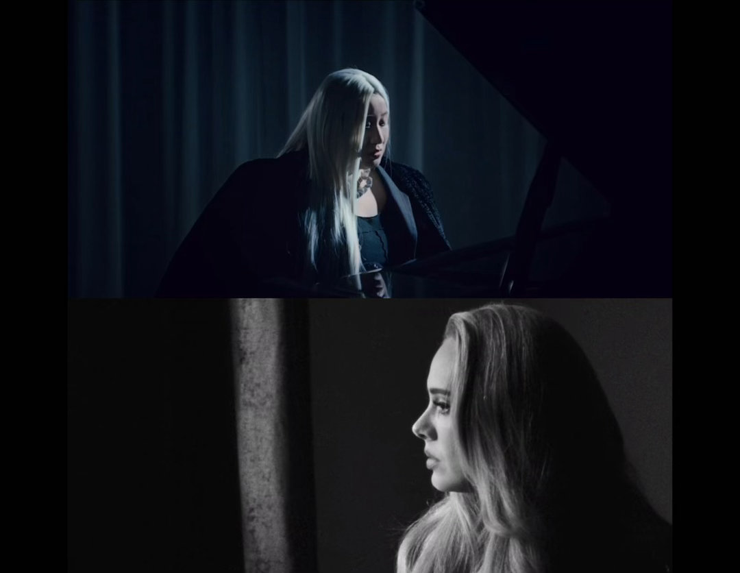 锤娜丽莎内娱有自己的阿黛尔 副歌那句“相爱像演唱会一样”，她唱的时候眼神里有戏。