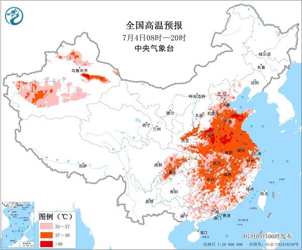 今年以来最强高温过程正影响我国 多地或将遭遇同期罕见高温