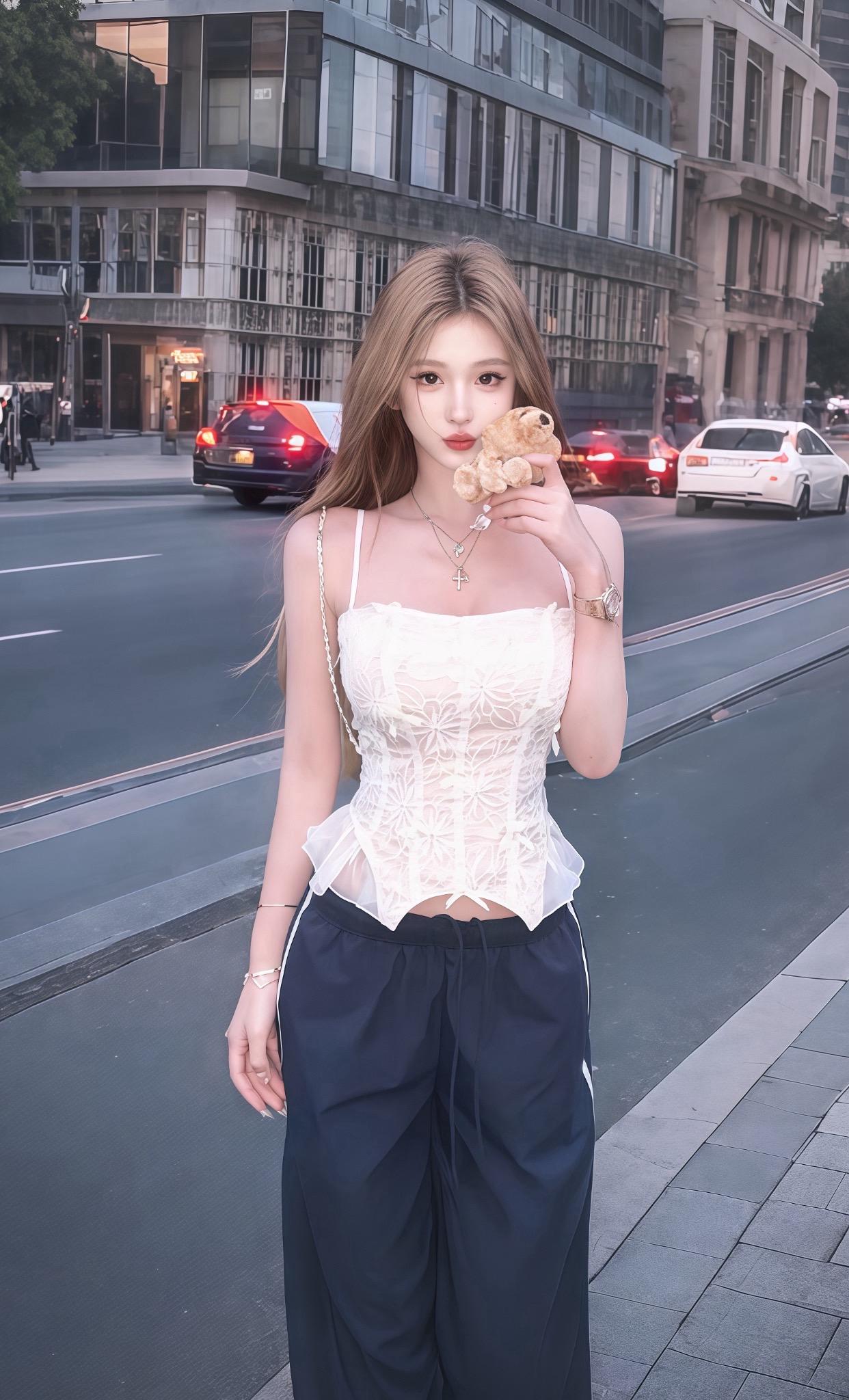 复古纯欲风炸街公式！蝴蝶结吊带美到失语。谁懂啊！丝绒蝴蝶结缠绕在软糯螺...