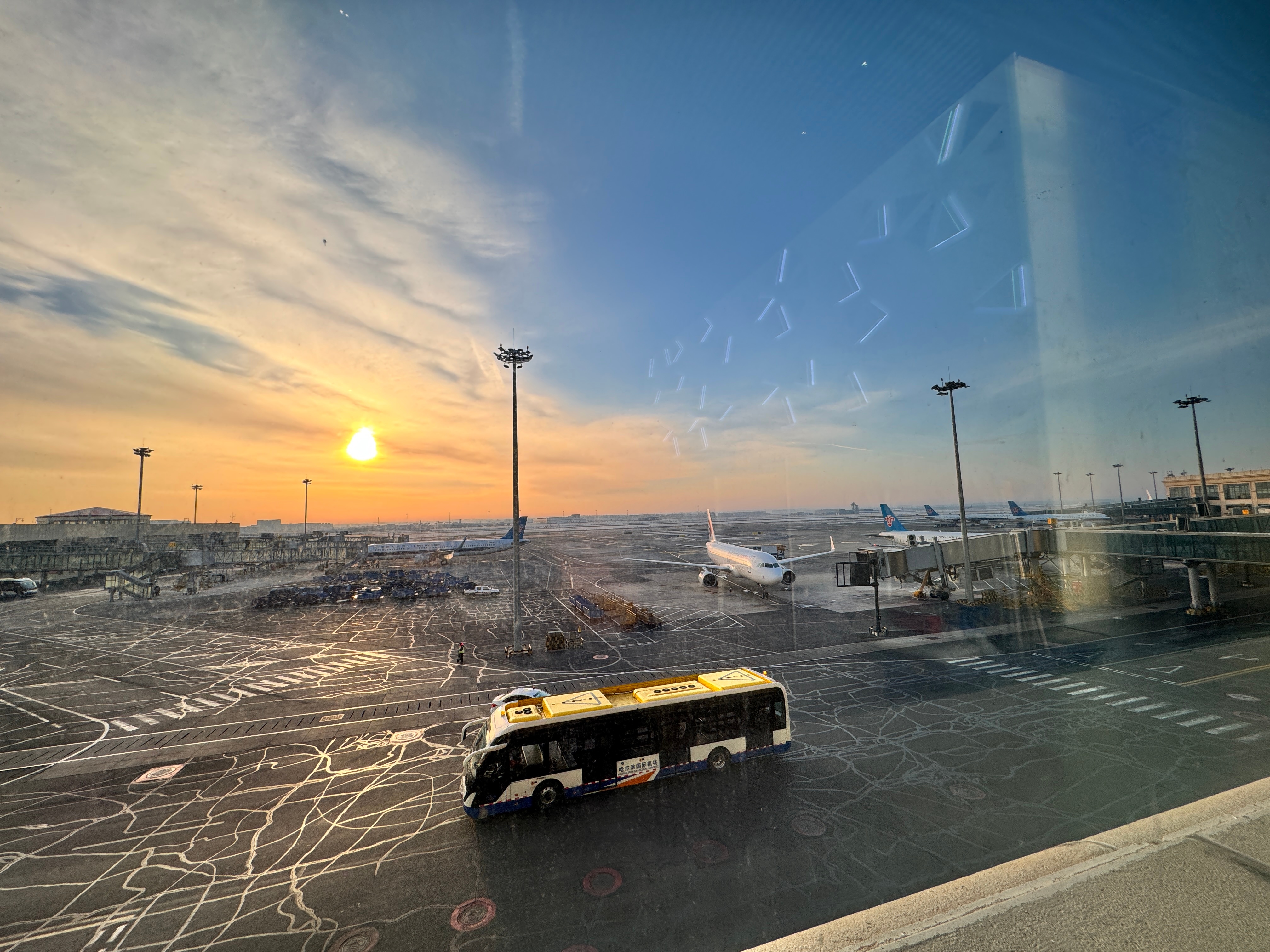 匆忙往返尔滨，撤！ 哈尔滨·哈尔滨太平国际机场