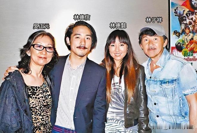 真是放下谈何容易。

七十多岁的吴正元抱着孙女拍全家福，林子祥的手轻轻搭在她肩上