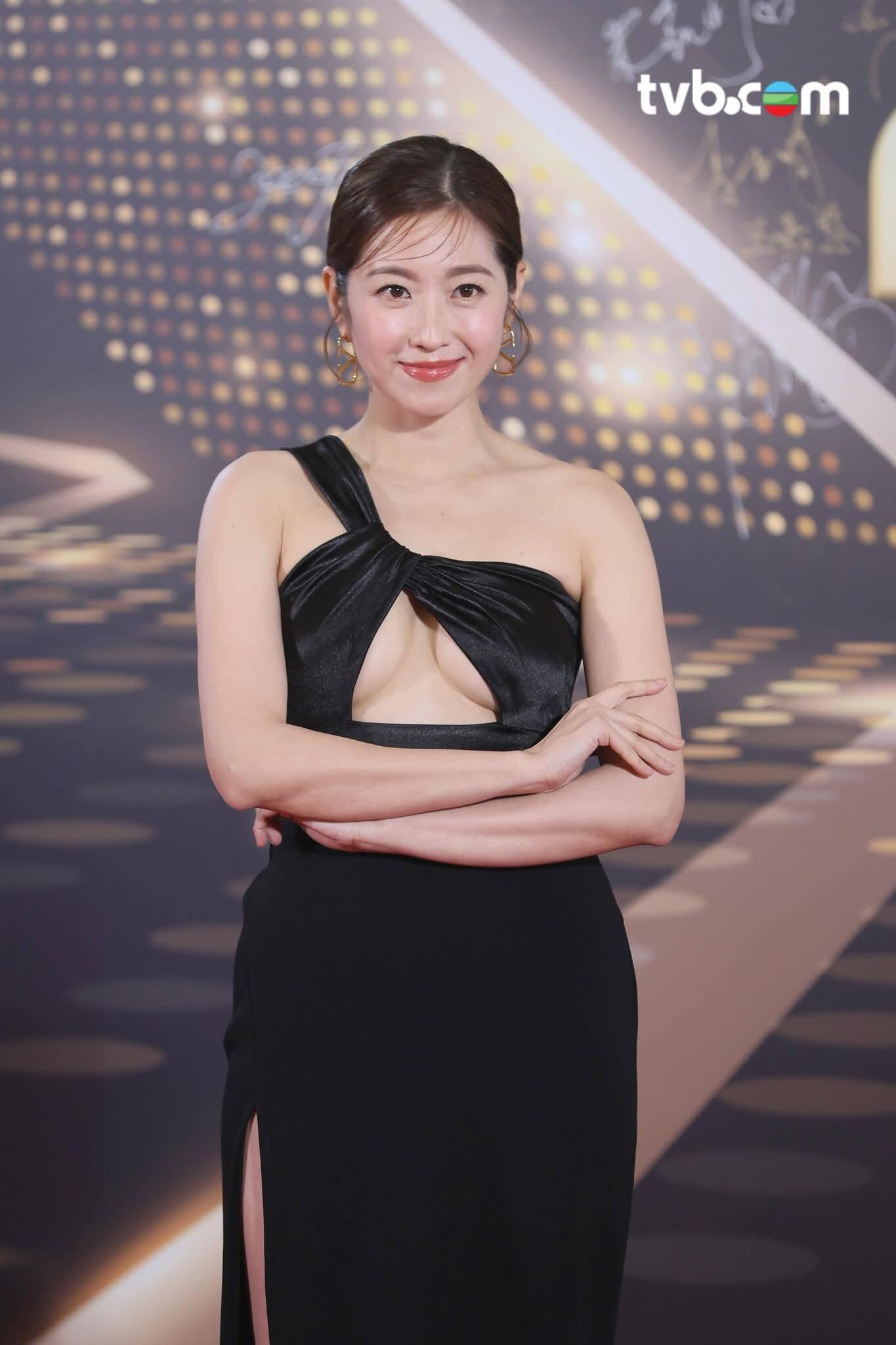 陈自瑶TVB颁奖典礼出图 