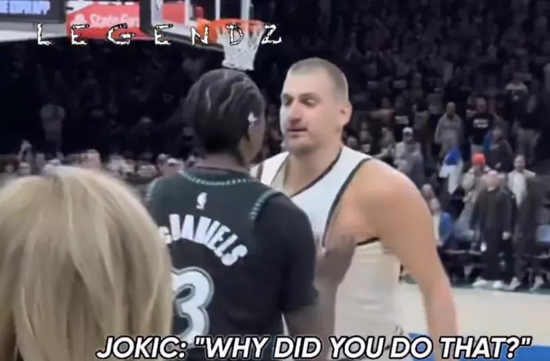 约基奇、麦丹冲突内容曝光：
约基奇：“你为什么要那样做？”
麦丹：“你个软*，这