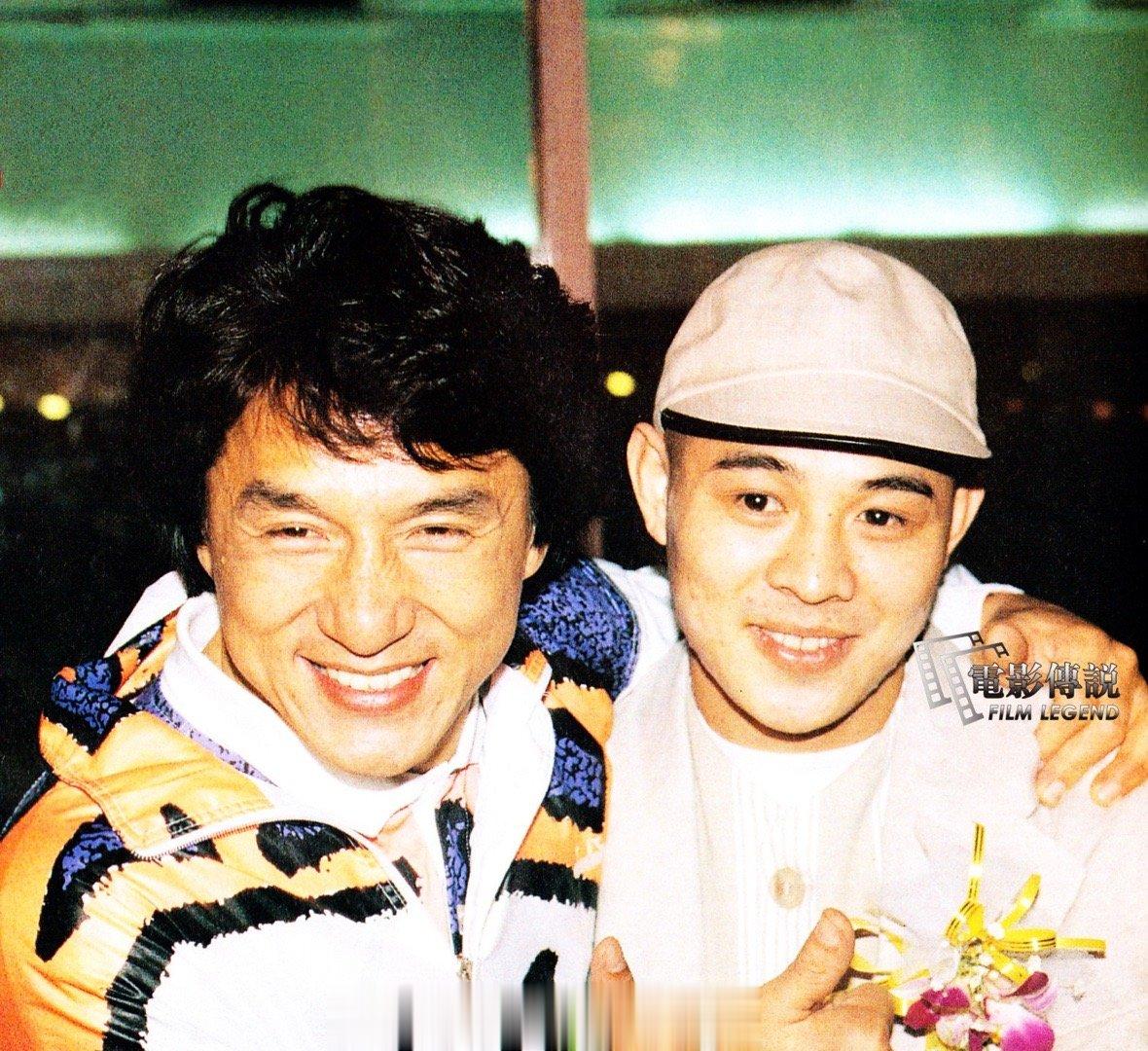 #電影傳說扫描# 1993年，电影《方世玉》HK首映礼上的群星：李连杰、成龙、杨