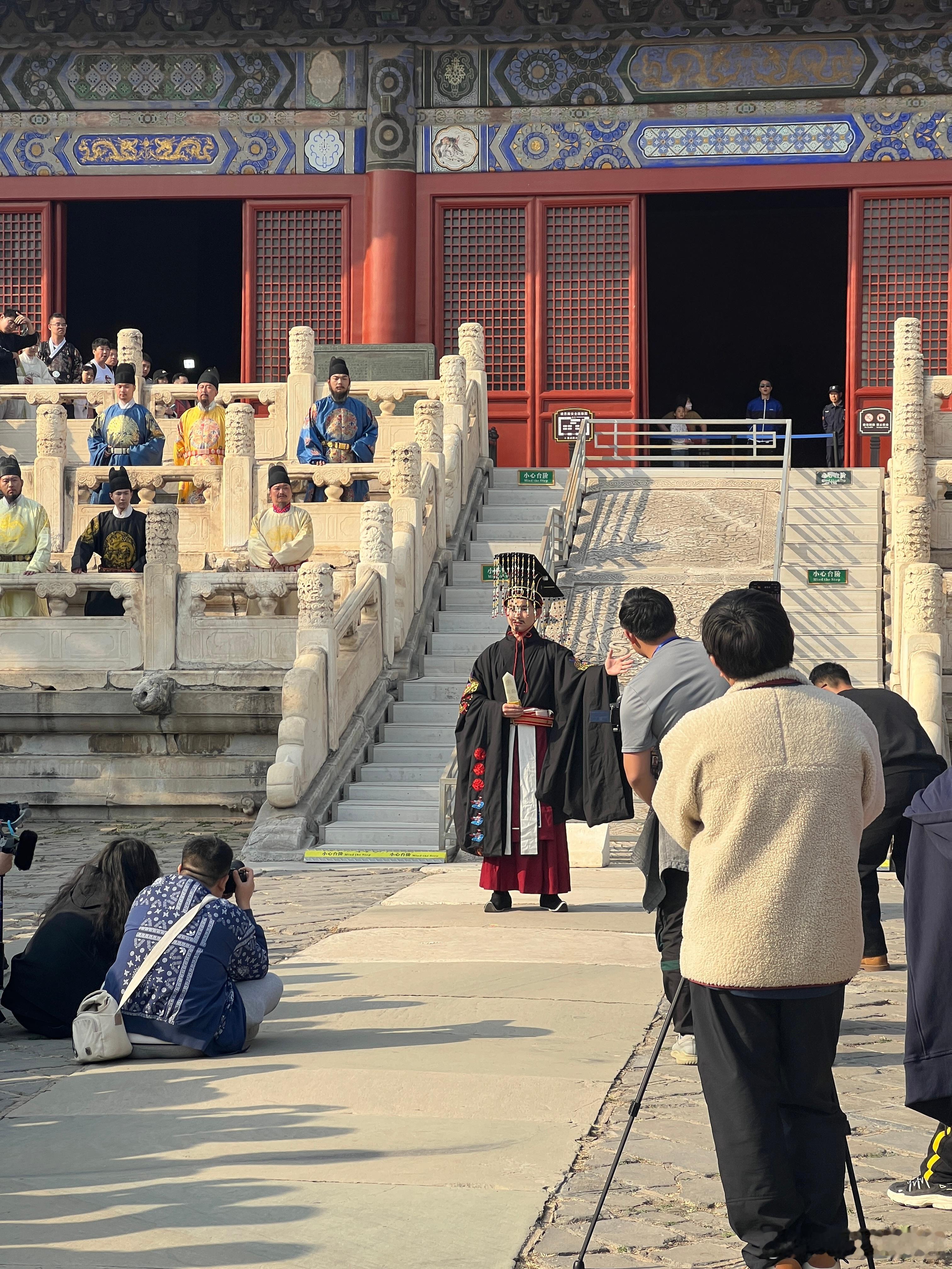 长陵明文化节。介绍明十六帝的表演  ​​​