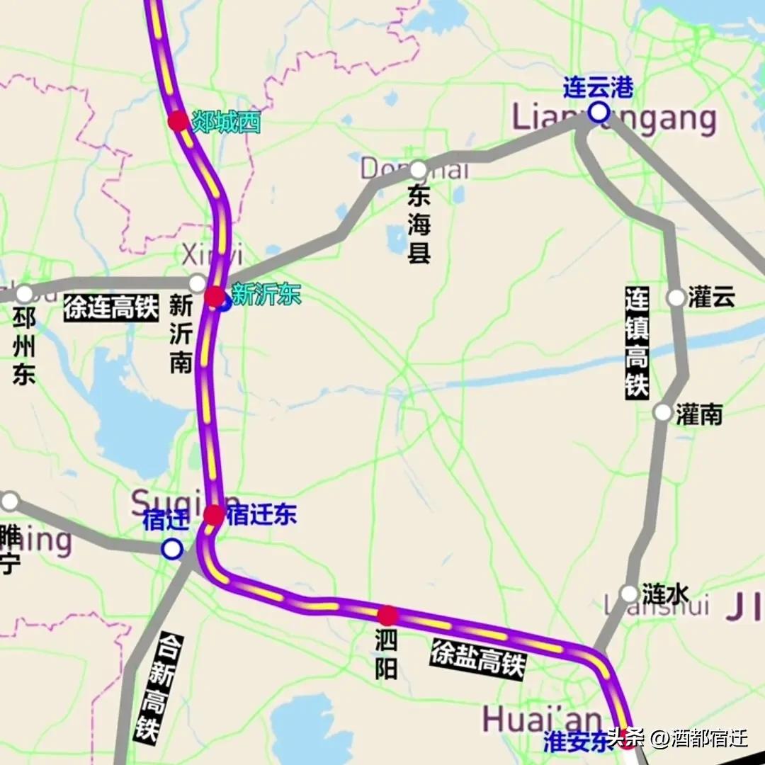 不少沭阳网友称京沪二线被宿迁“抢占”，线路是刻意绕开沭阳，然而该说法与官方规划事