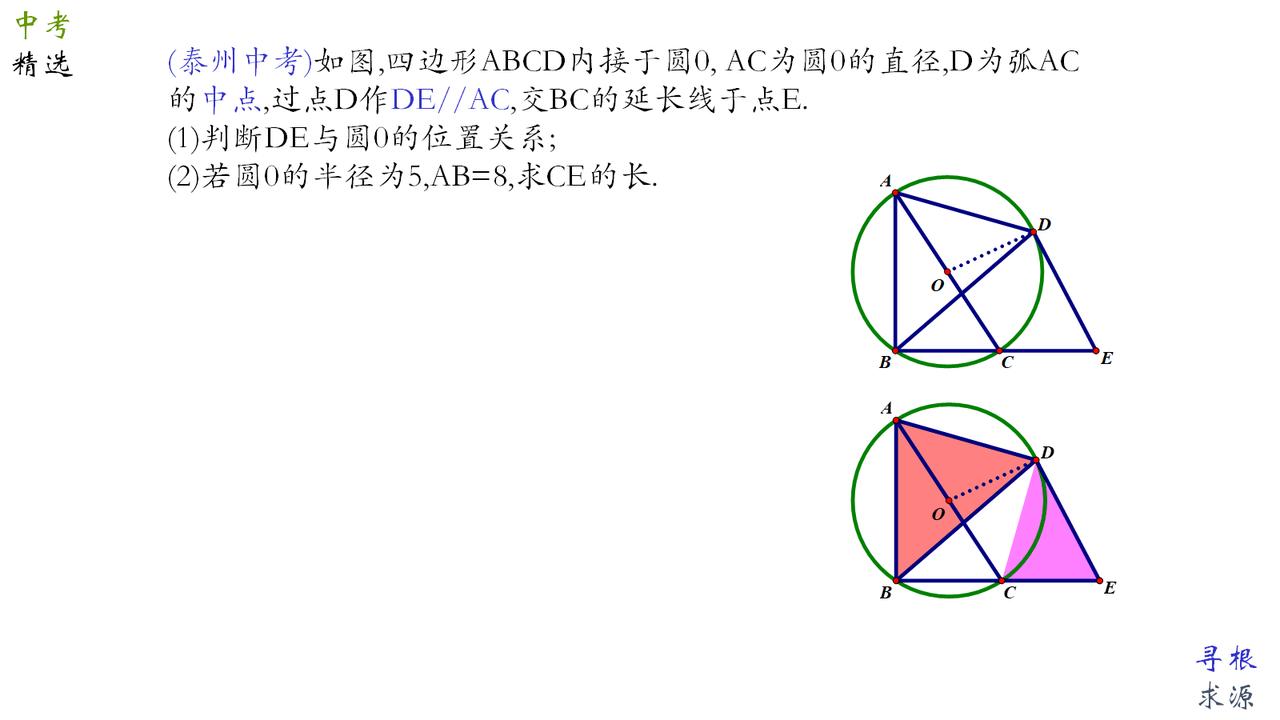 数学思维 圆的定义及有关概念 中考数学 初三 每日一题