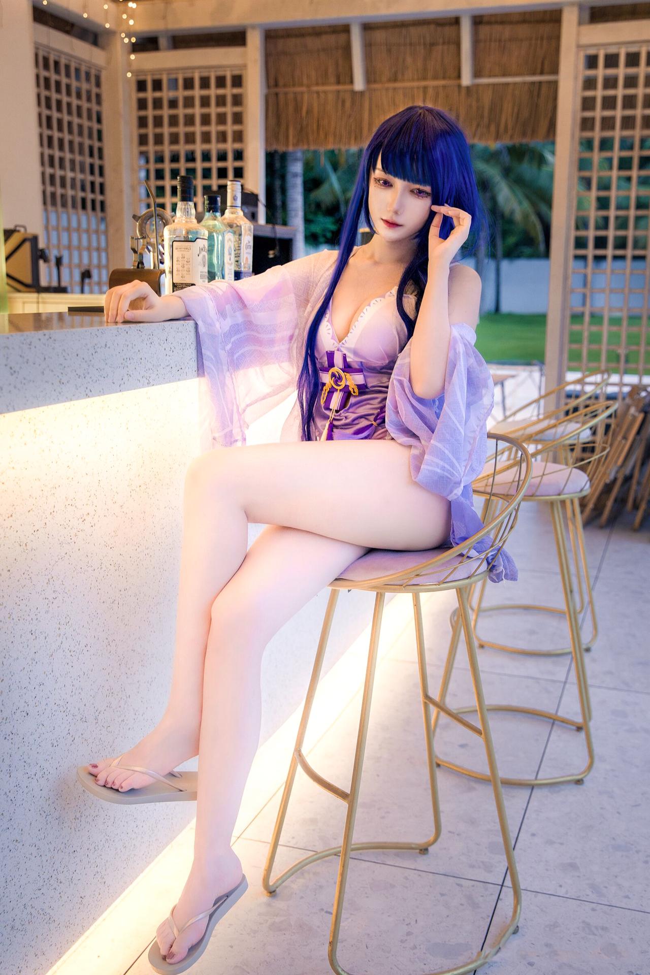 雷电将军，人很好。但是如果她穿上泳衣呢？那岂不更！
COSER：nami酱油炒饭