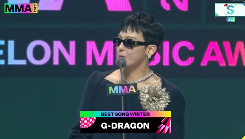 mma直播 BEST SONG WRITER：G-DRAGON 