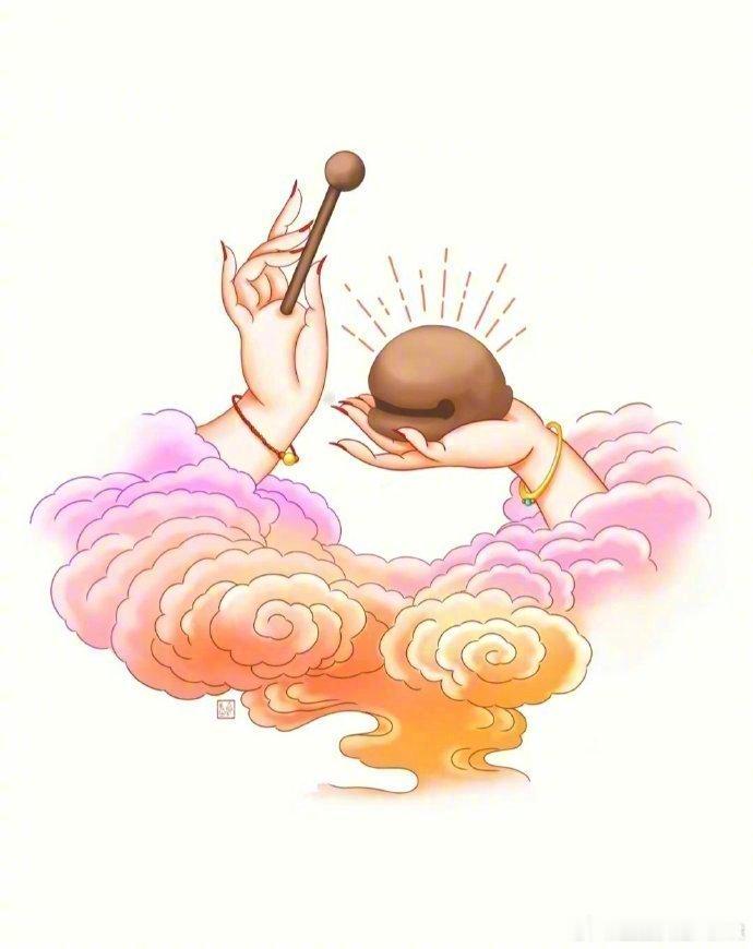 木鱼一敲，烦恼全消，木鱼一响，黄金万两！接万事顺意，财源滚滚！🎊 