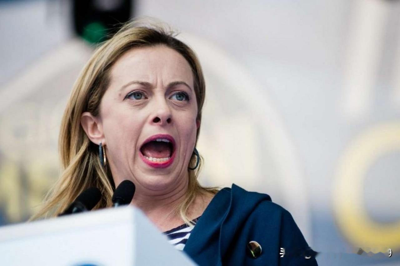 意大利的美丽女总理焦尔吉娅·梅洛尼似乎只擅长于跟日本、美国搞好关系，似乎正忙着跟