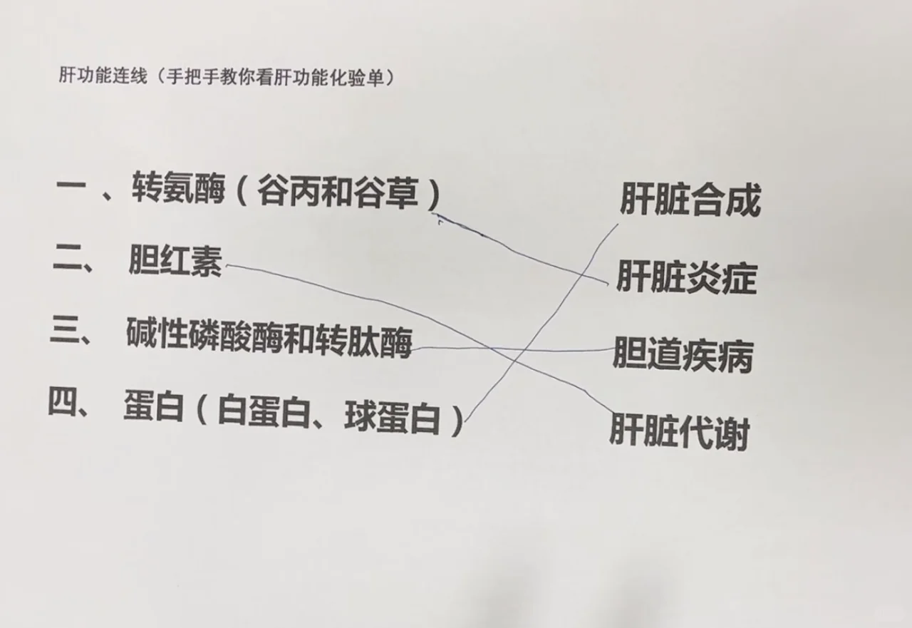 肝功能连线，教你看懂化验单代表的含义 