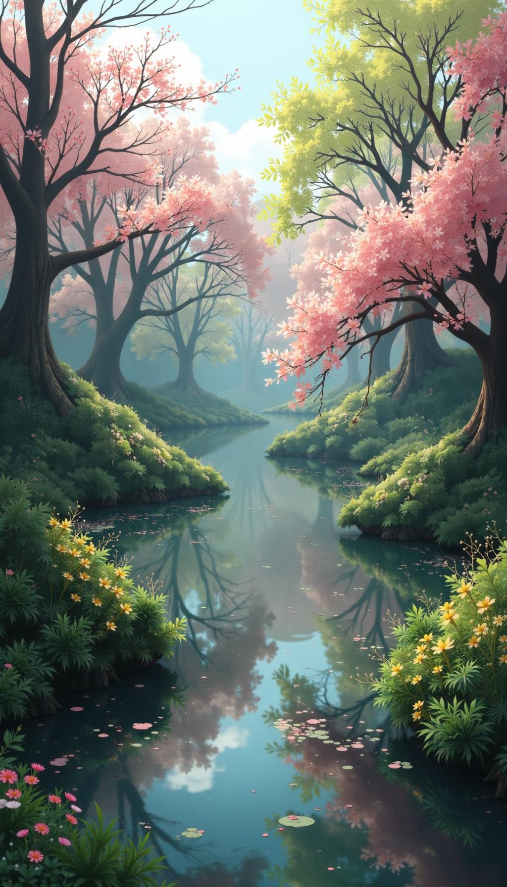 《暮春》
 
落尽残红绿意稠，
轻风拂水送温柔。
流年不语花相似，
唯有相思不肯