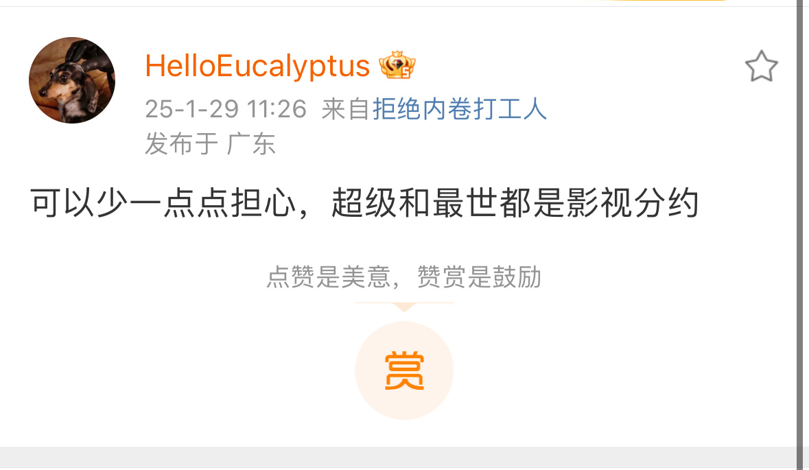 得到hello老师的确定，广而告之一下，闫桉在超级向上和最世文化都是影视分约，不
