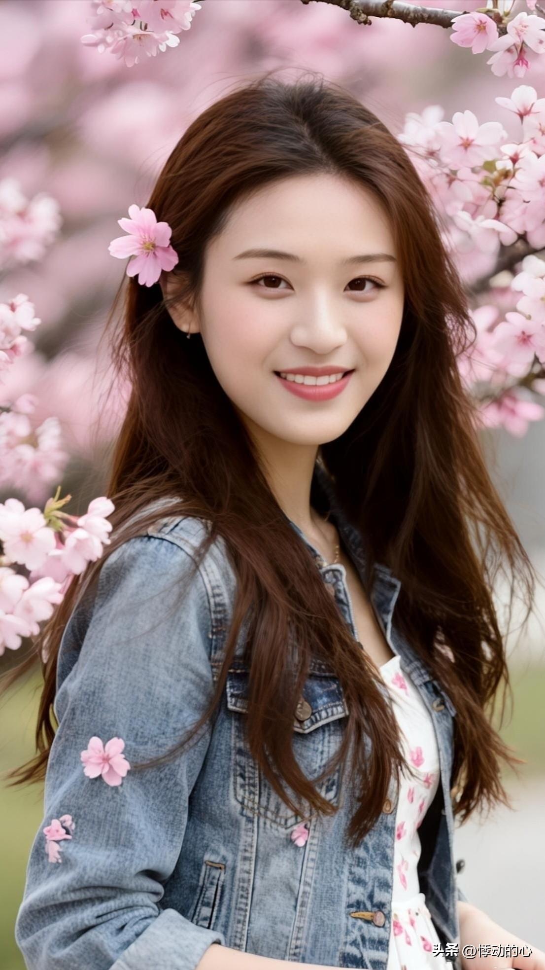 🌸 春有三般色，粉樱、梨花，与你笑靥。
东方魅力女人 东方之美人
春风把三种温