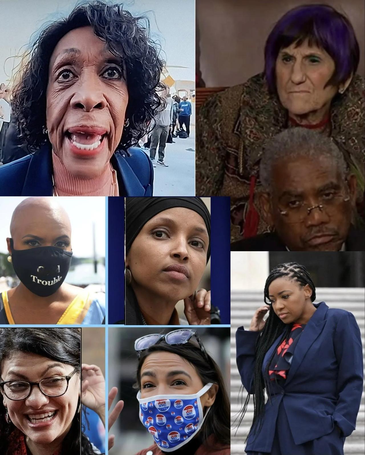 美国还有未来吗？

下面这些人，居然都是美国国会议员，参与和影响美国的政治进程和