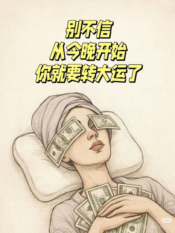 别不信 从今晚开始你就要转大运了 