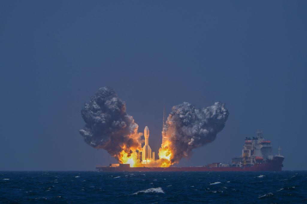 别再司空见惯！中国海上一箭九星发射，太帅了！

7月22日10时54分，太原卫星