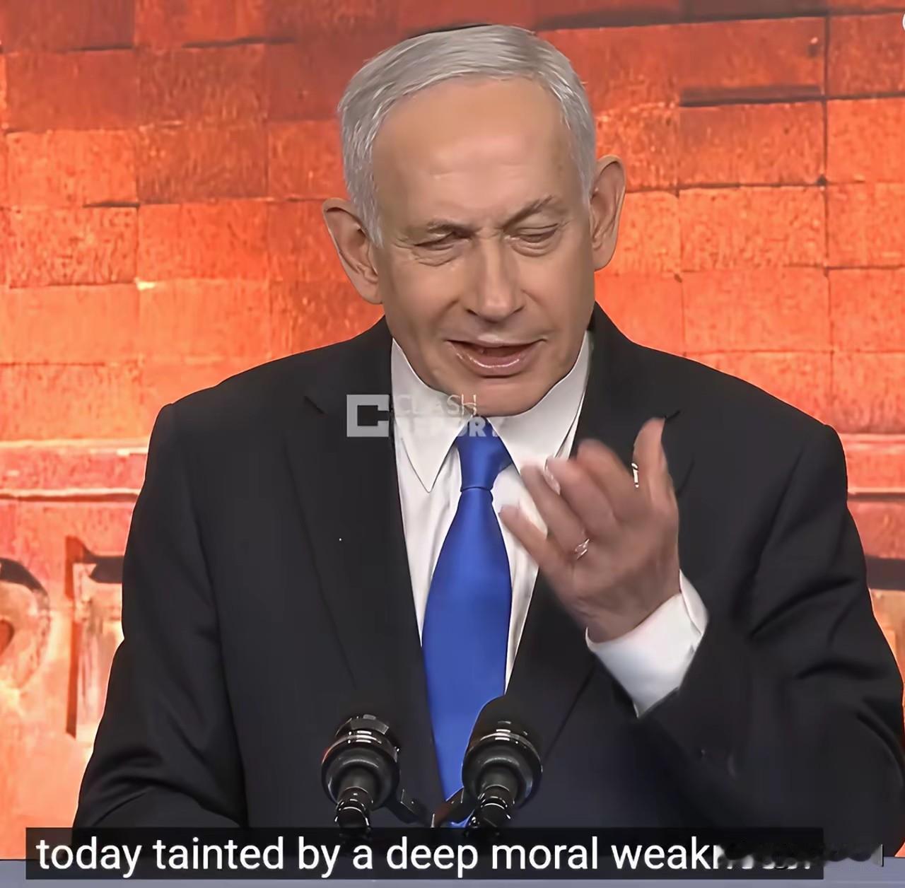 以色列总理内塔尼亚胡批评欧洲大陆“道德沦丧”，以色列是在“保卫世界”，而他们“无